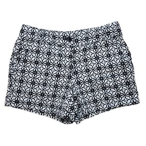 db Established 1962 Black and Cream Floral Lattice print Shorts